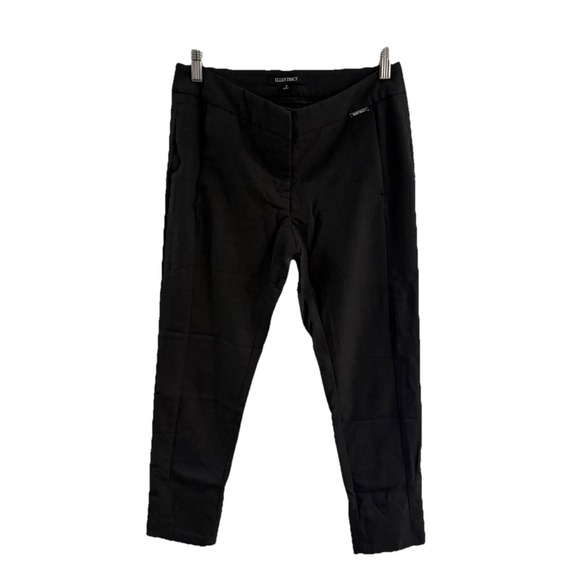ELLEN TRACY WOMENS PANTS SIZE‎ 2 BLACK POCKETS OFFICE DRESS UNIFORM MID RISE - Picture 1 of 10